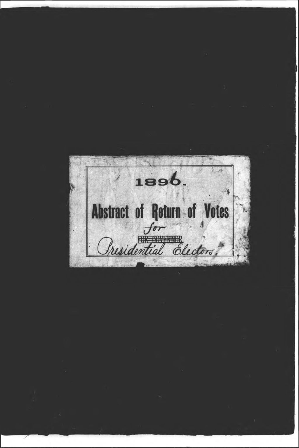 Miniature of General Election: Presidential Electors