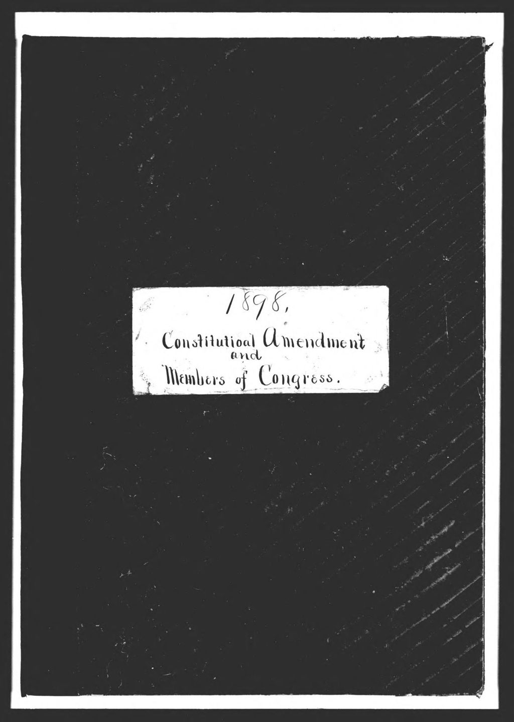 Miniature of General Election: Constitutional Amendment & Members of Congress