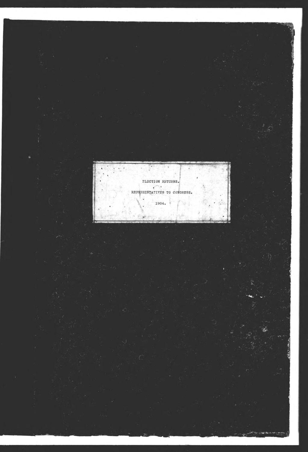 Miniature of General Election: Representatives to Congress
