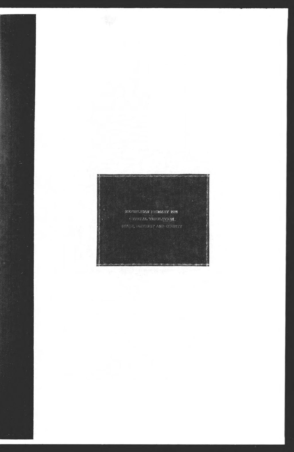 Miniature of Democratic Primary:  State & County Officers
