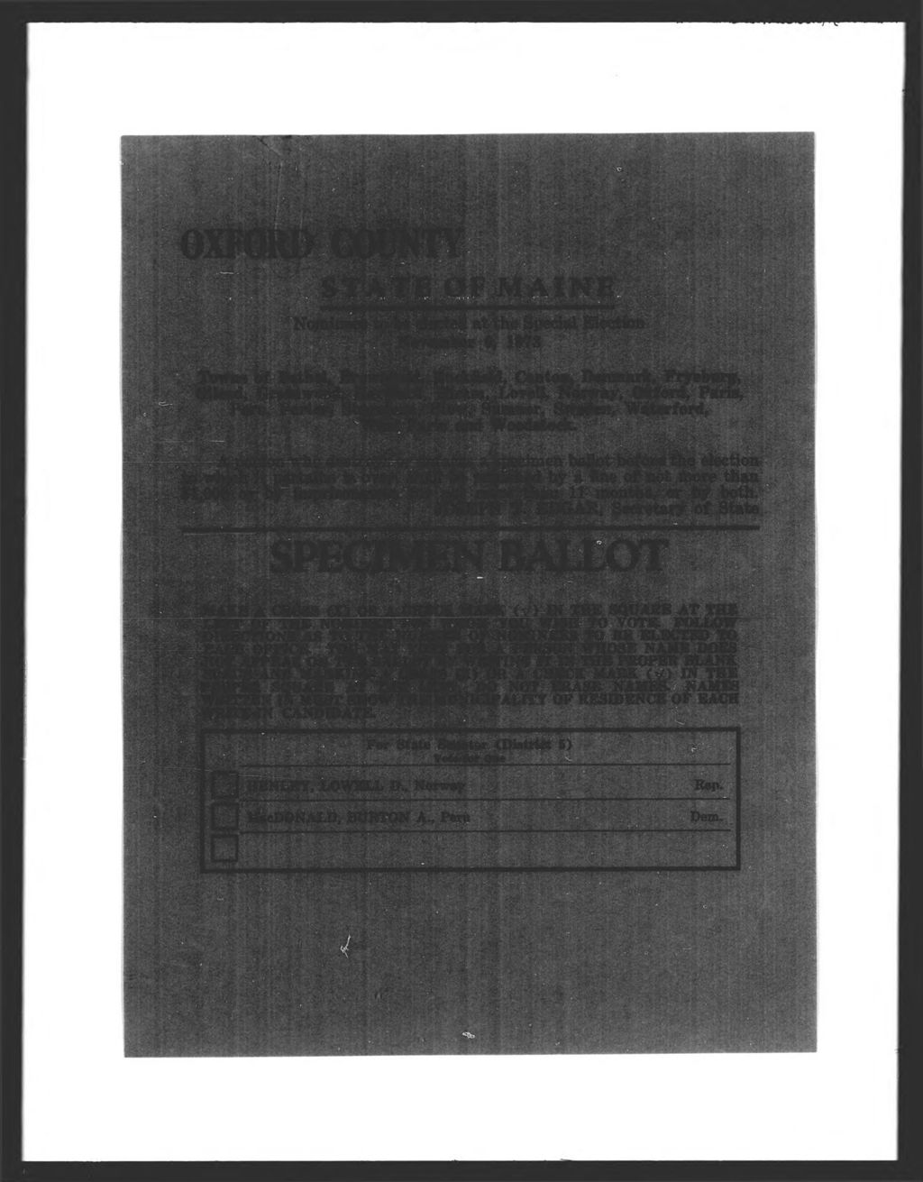 Miniature of General Election: Direct Initiative, Referendum & Proposed Constitutional Amendments