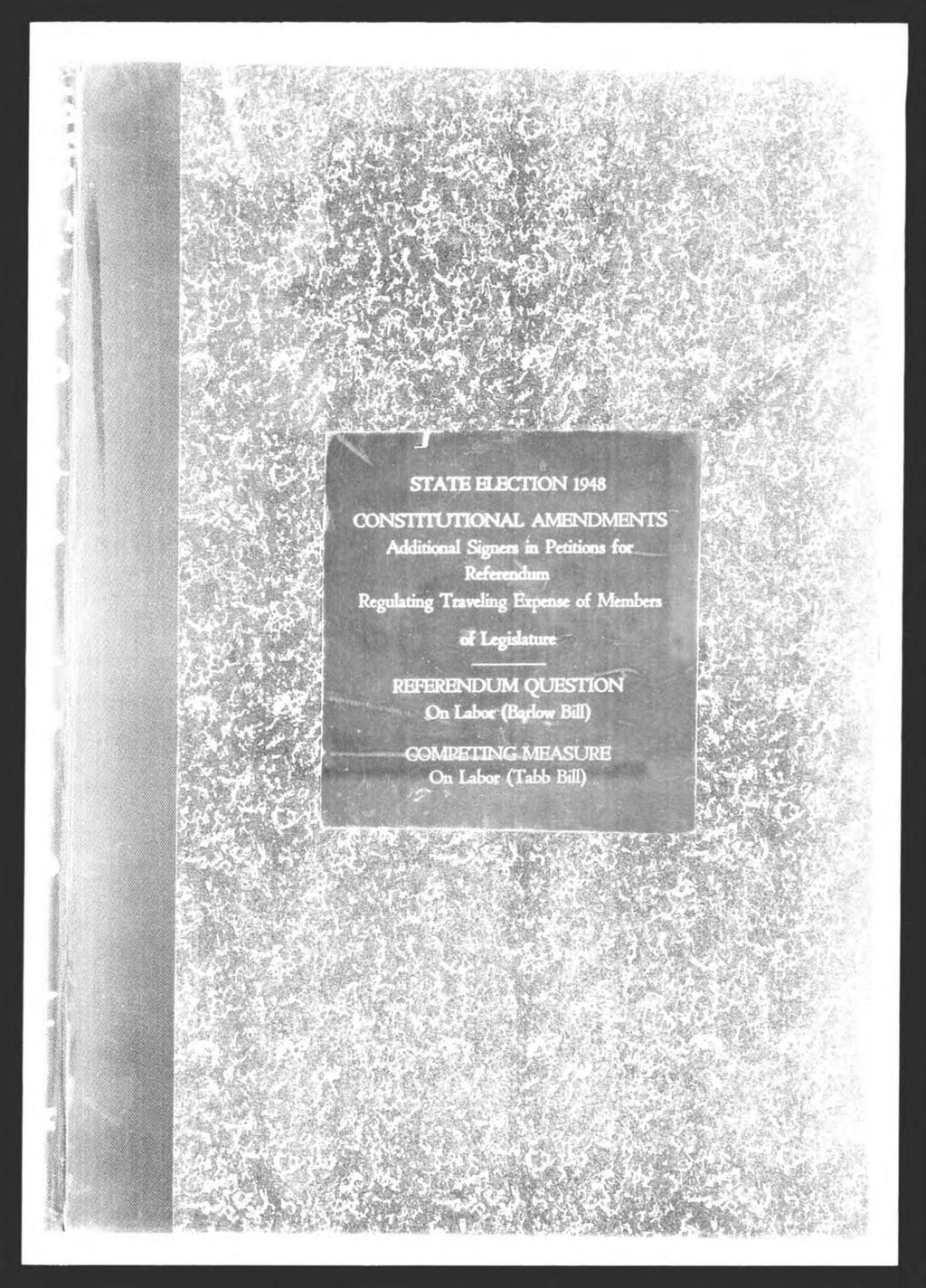 Miniature of General Election: Constitutional Amendment and Referendum & Competing Measure