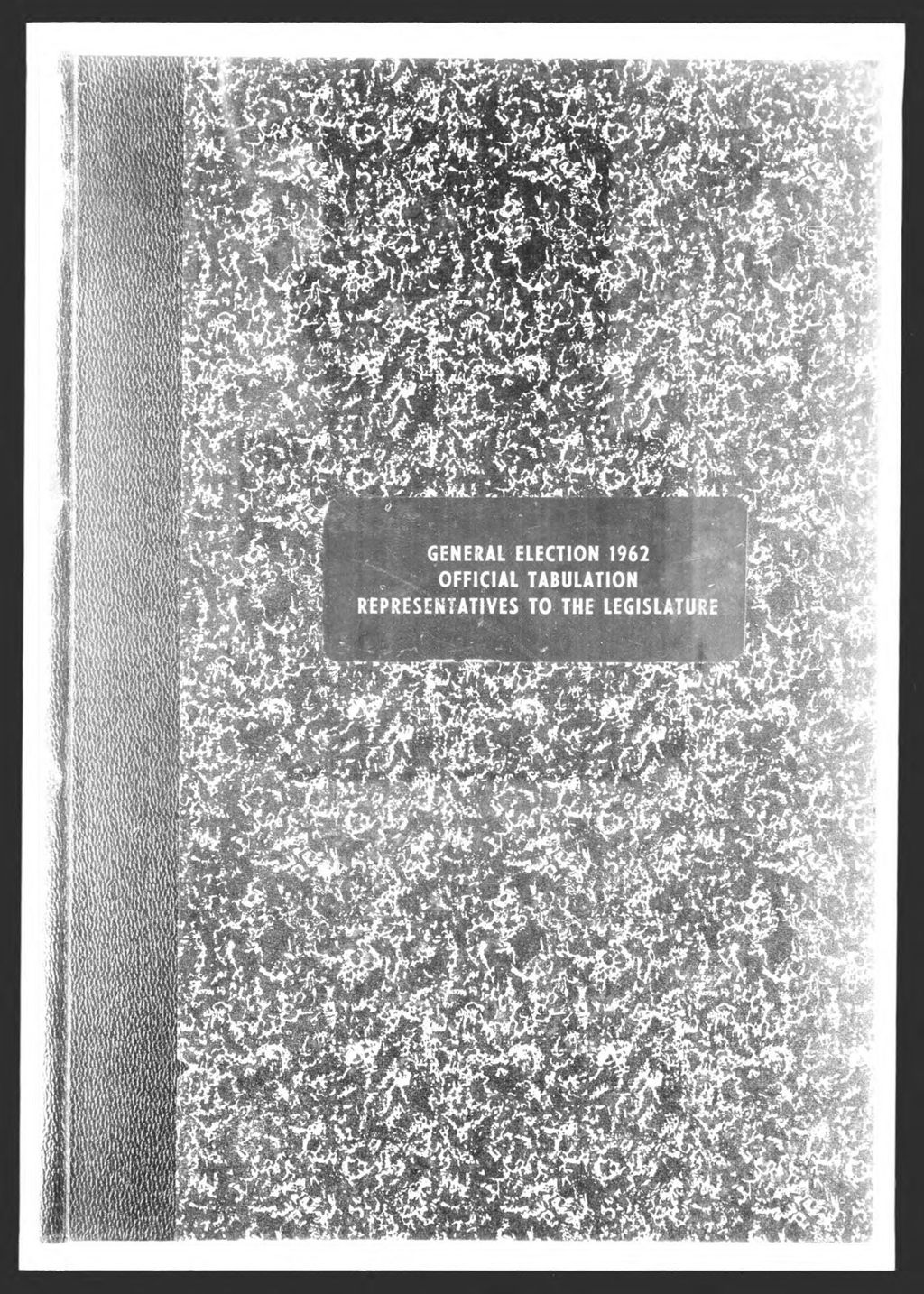 Miniature of General Election: Representatives to Legislature