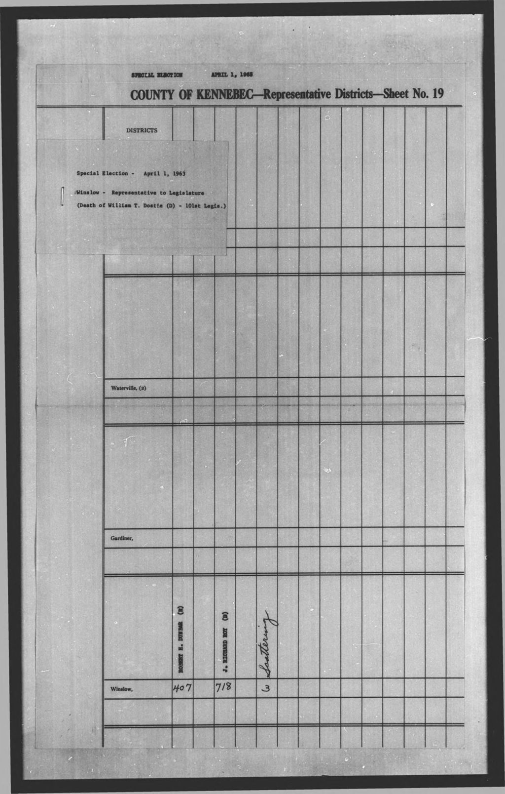 Miniature of Special Election: Referendum & Proposed Constitutional Amendments