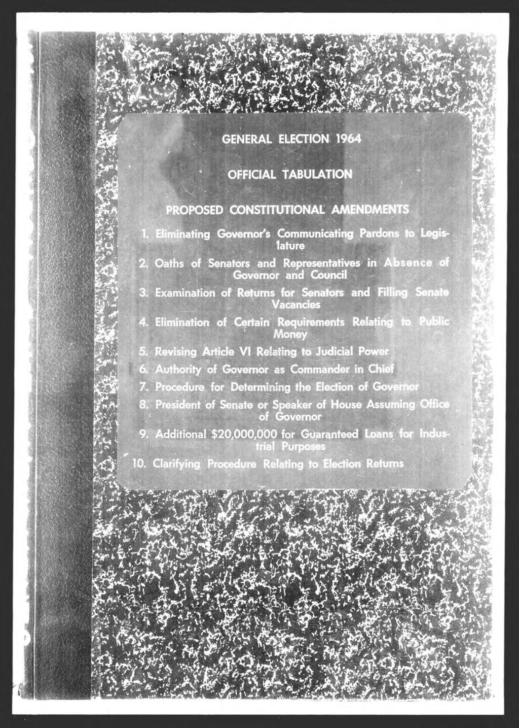 Miniature of General Election: Constitutional Amendments