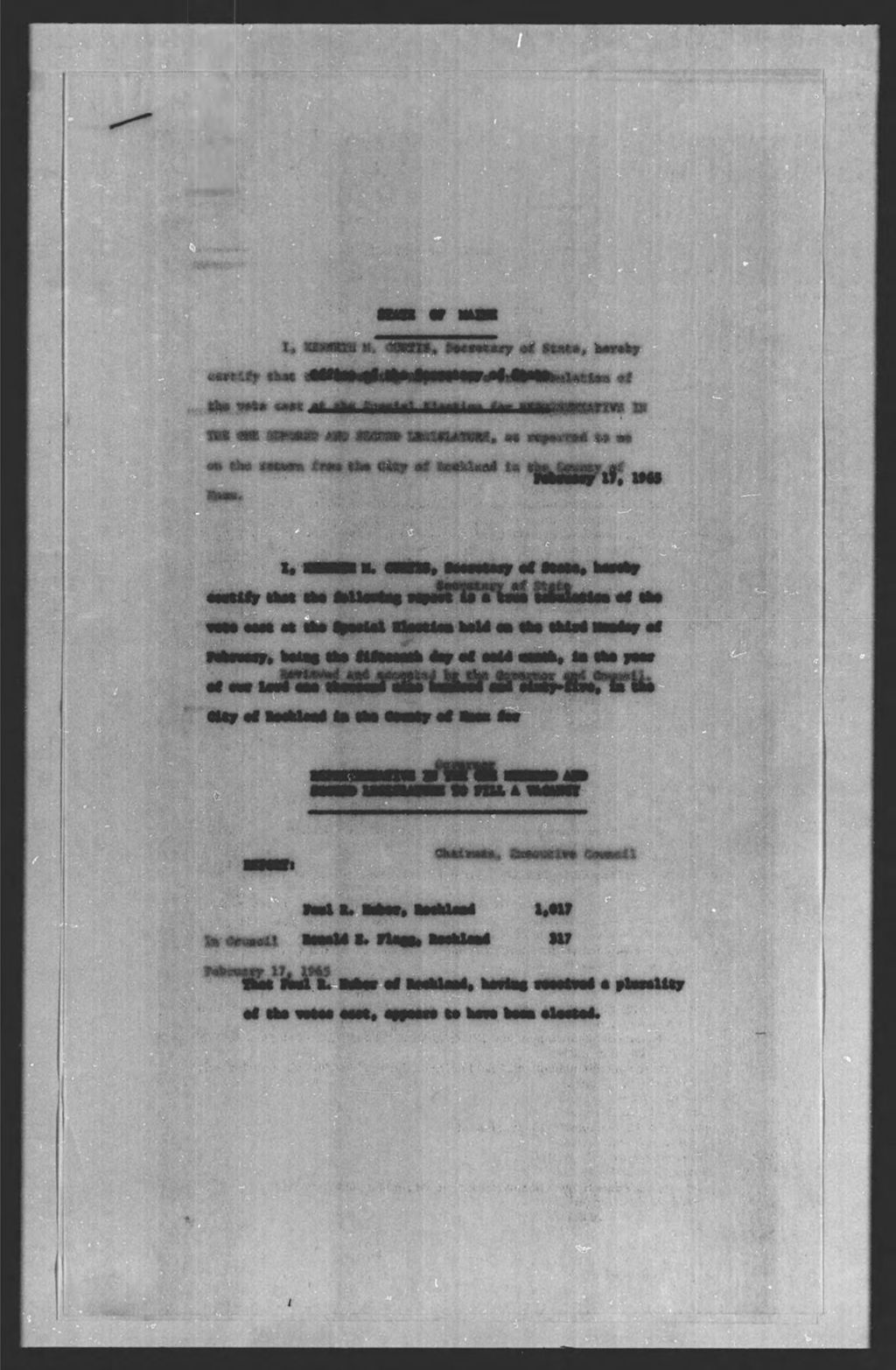 Miniature of General Election: Referendum & Proposed Constitutional Amendments