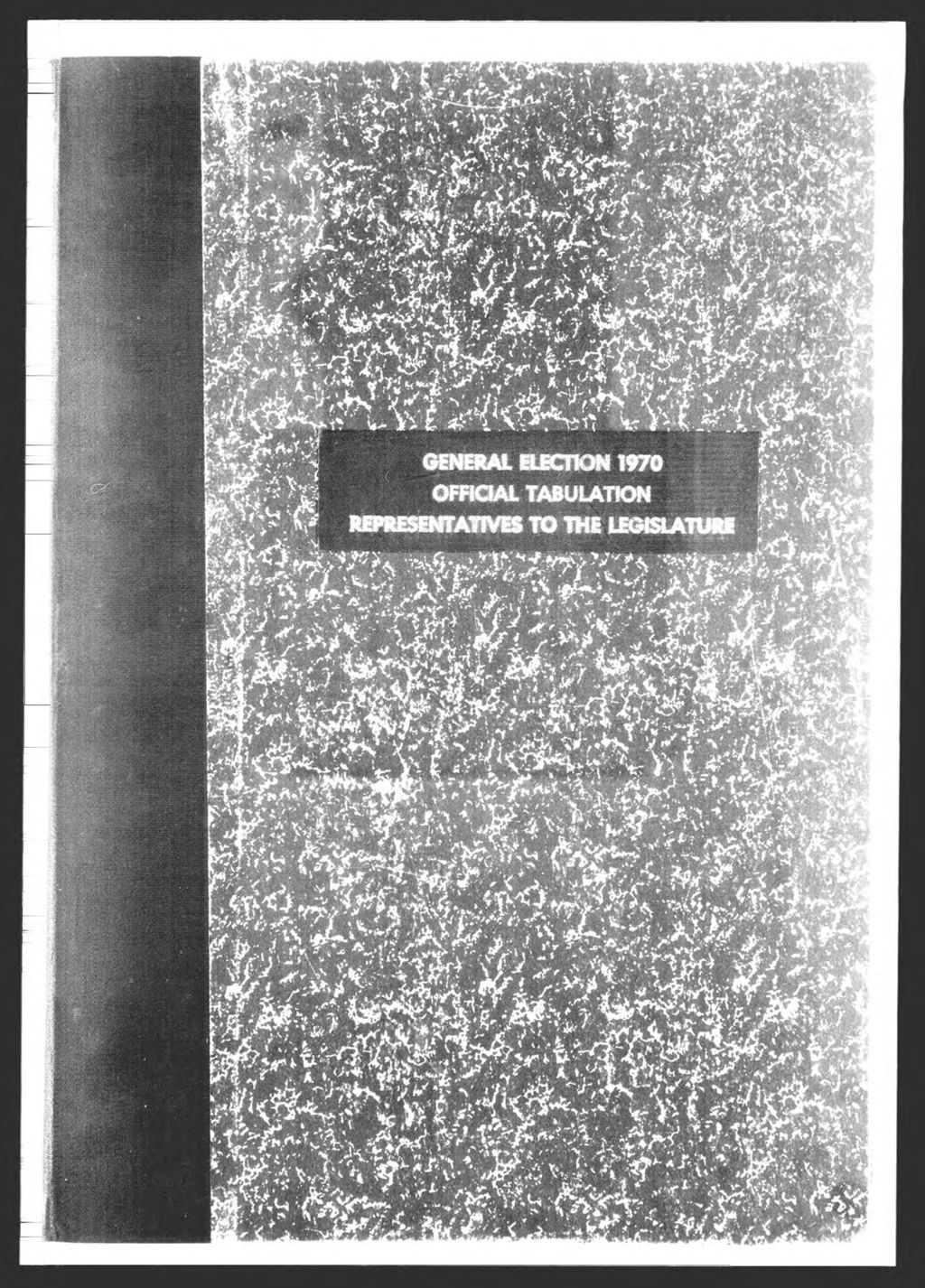 Miniature of General Election: Representatives to Legislature