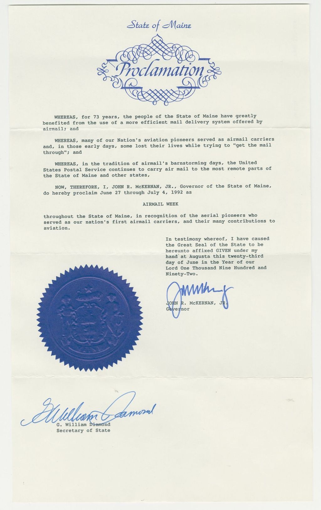 Miniature of Airmail Week