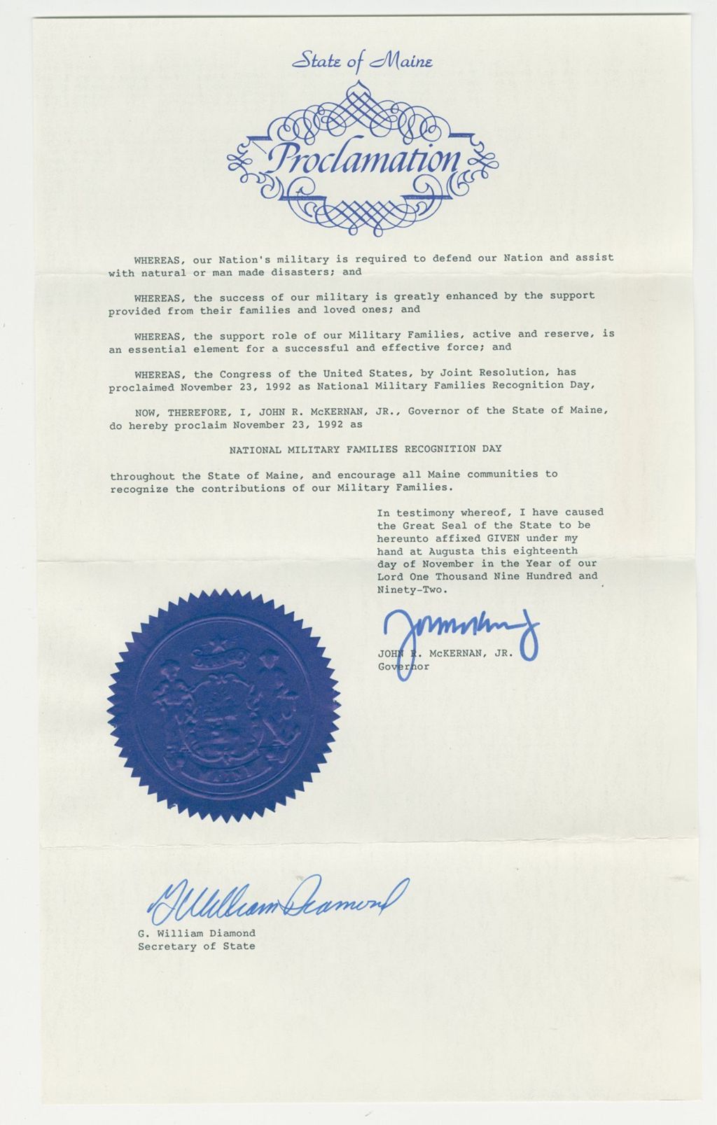 Miniature of National Military Families Recognition Day