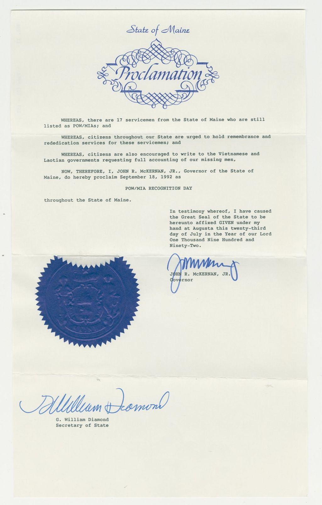 Miniature of POW/MIA Recognition Day
