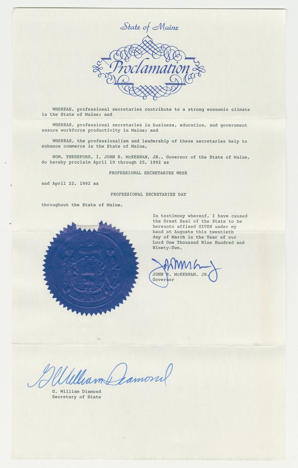 Miniature of Professional Secretaries Week/Professional Secretaries Day