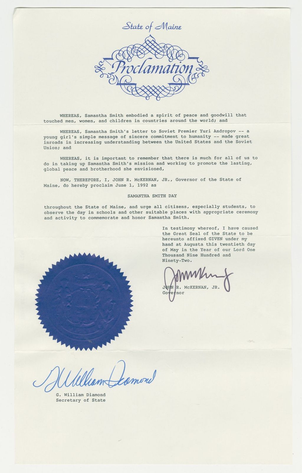 Miniature of Samantha Smith Day