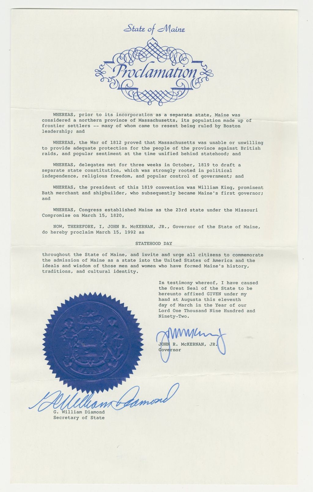 Miniature of Statehood Day