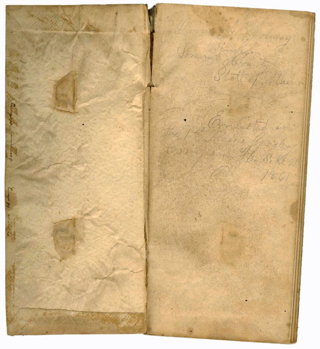 Miniature of Civil War Diary of Sumner A. Holway, Company H. 1st Maine Cavalry