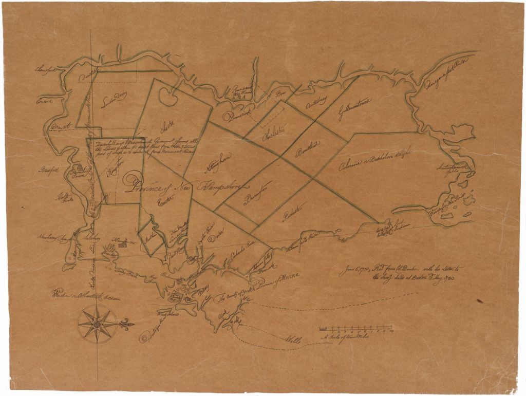 Miniature of Province of New Hampshire, 1730