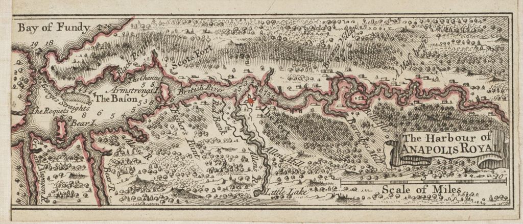Miniature of The Harbour of Anapolis Royal, circa 1747