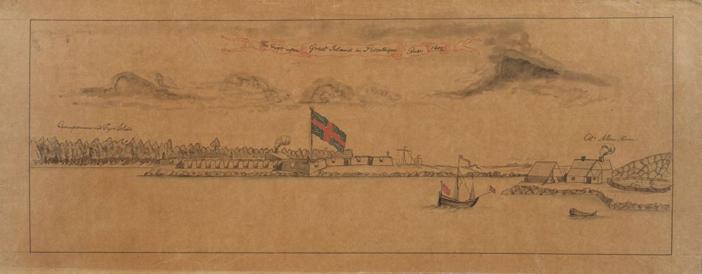 Miniature of The Fort Upon Great Island In Piscataqua River 1699