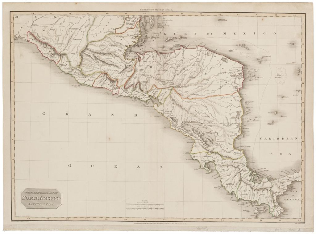 Miniature of Spanish Dominions in North America, Southern Part; 1811