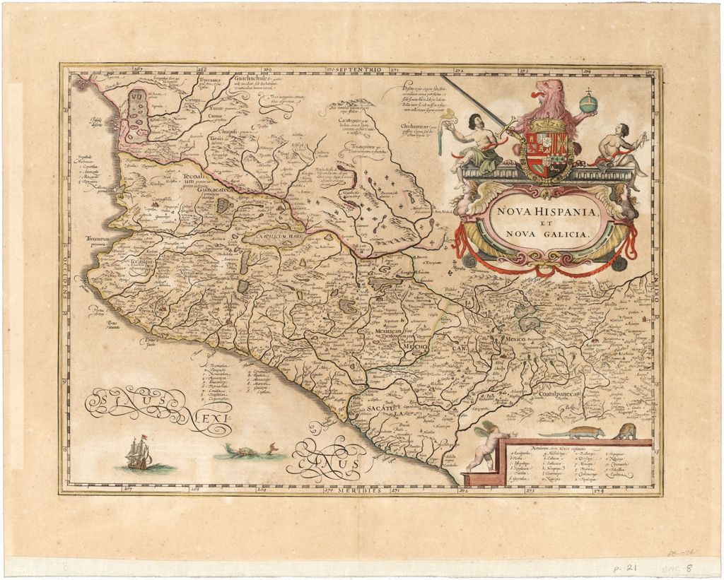 Miniature of Nova Hispania, et Nova Galicia; 1638