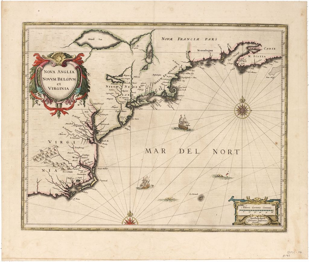 Miniature of Nova Anglia Novum Belgium et Virginia, 1639