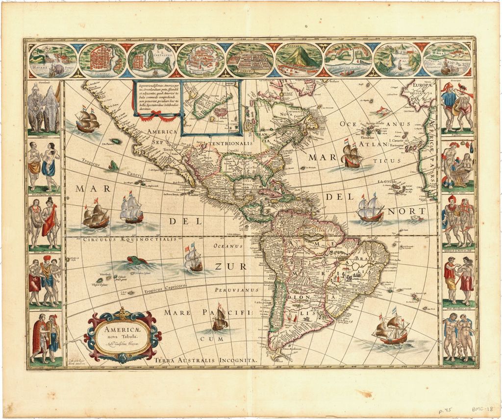 Miniature of Americae Nova Tabula, 1640