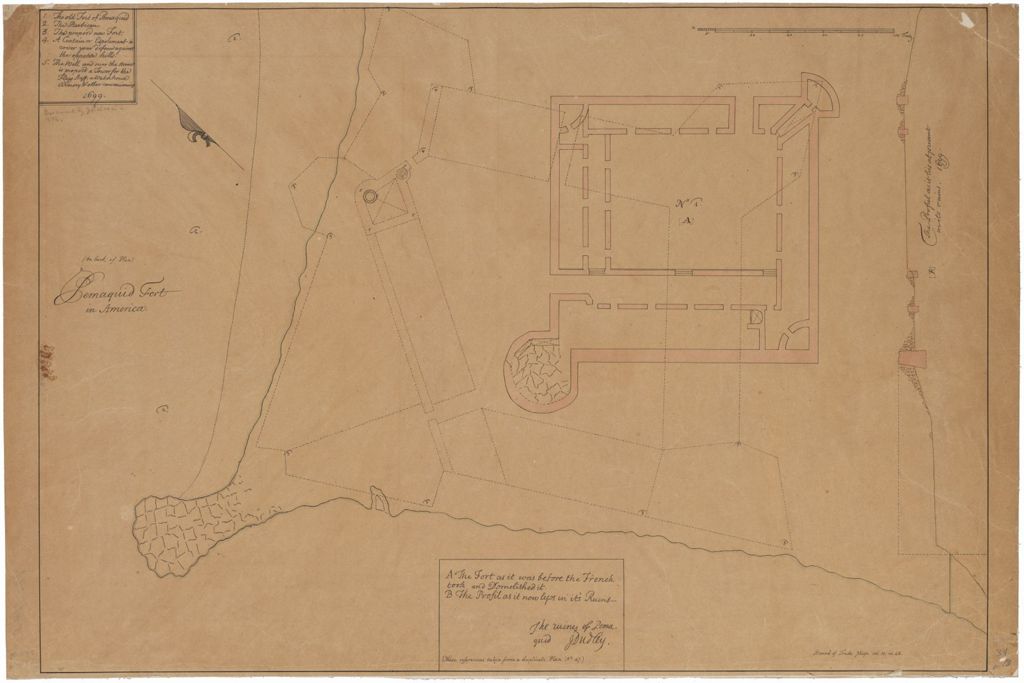 Miniature of Pemaquid Fort in America, 1699