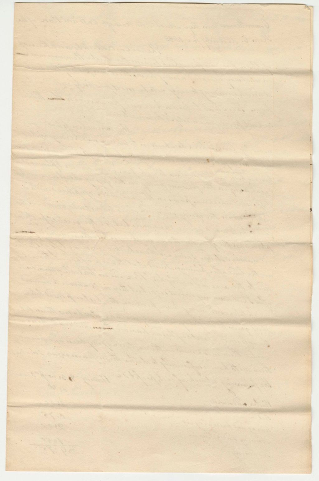 Miniature of Elijah Wood Statement on Peas and Oats Premium, 1833