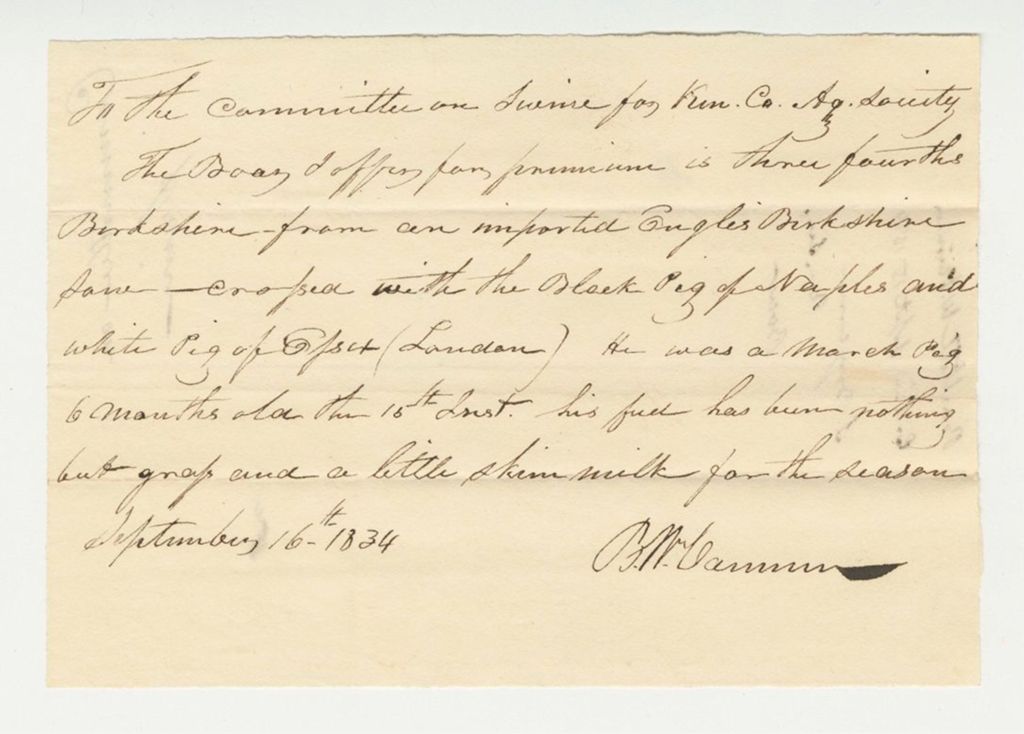 Miniature of Statement on Boar, 1834-09-16