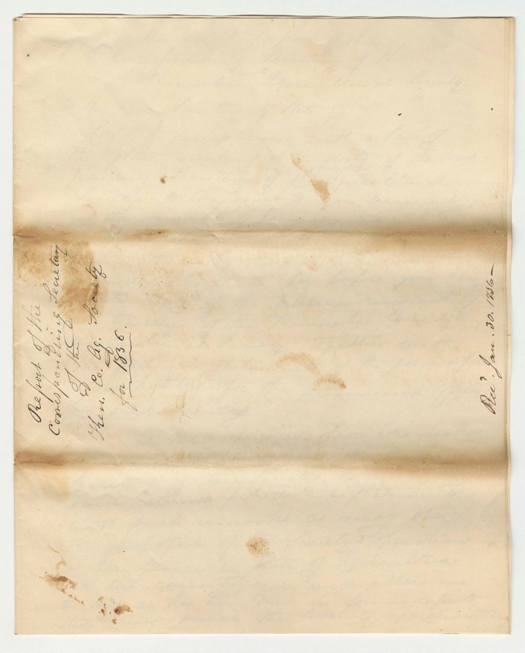 Miniature of Report of the Corresponding Secretary of the Kennebec County Agricultural Society, 1836