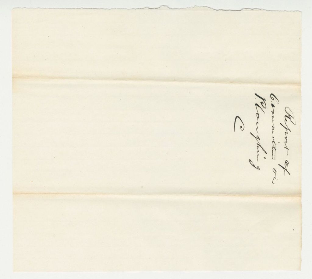 Miniature of Report of Committee on Ploughing, 1847