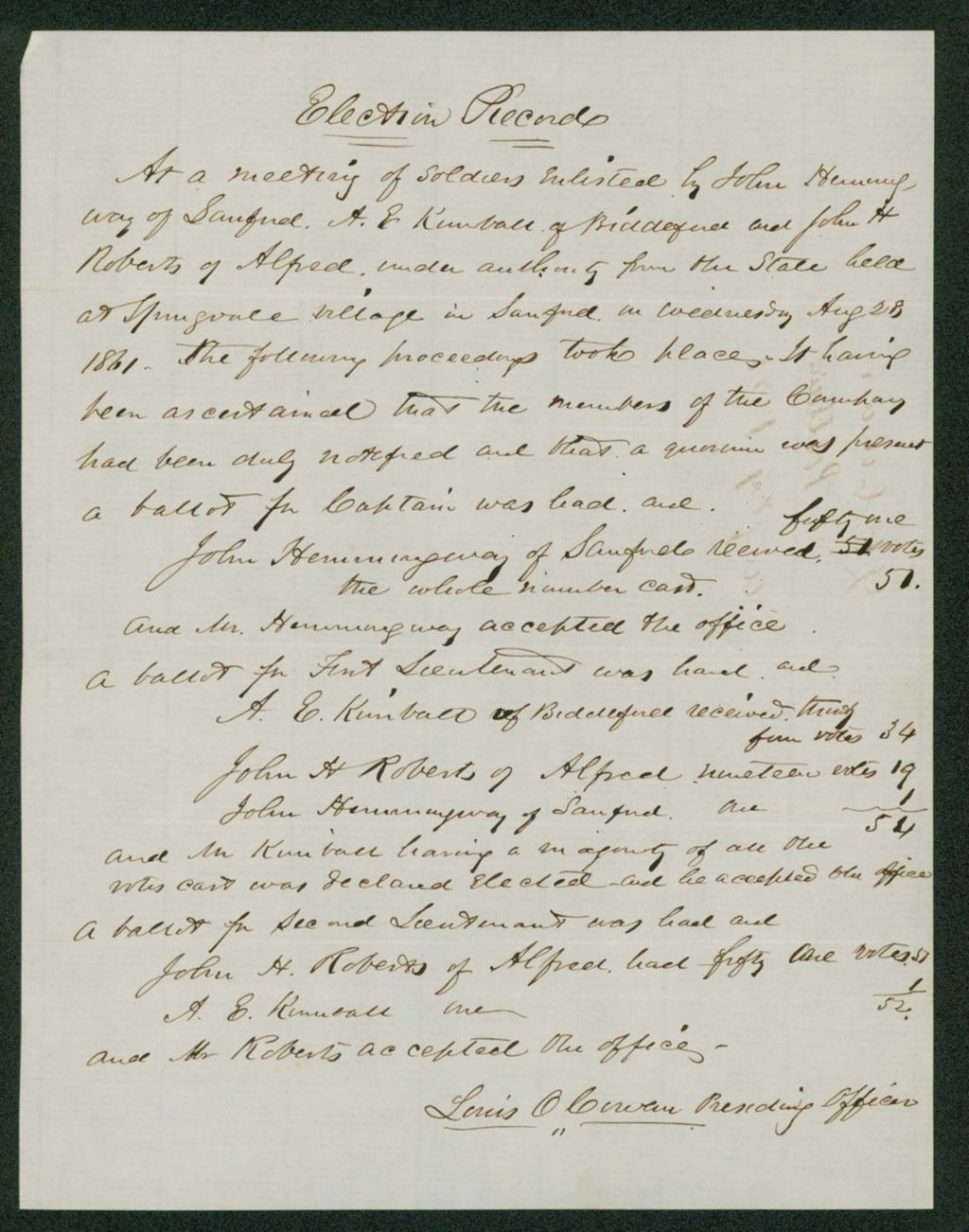 Miniature of Record of elections