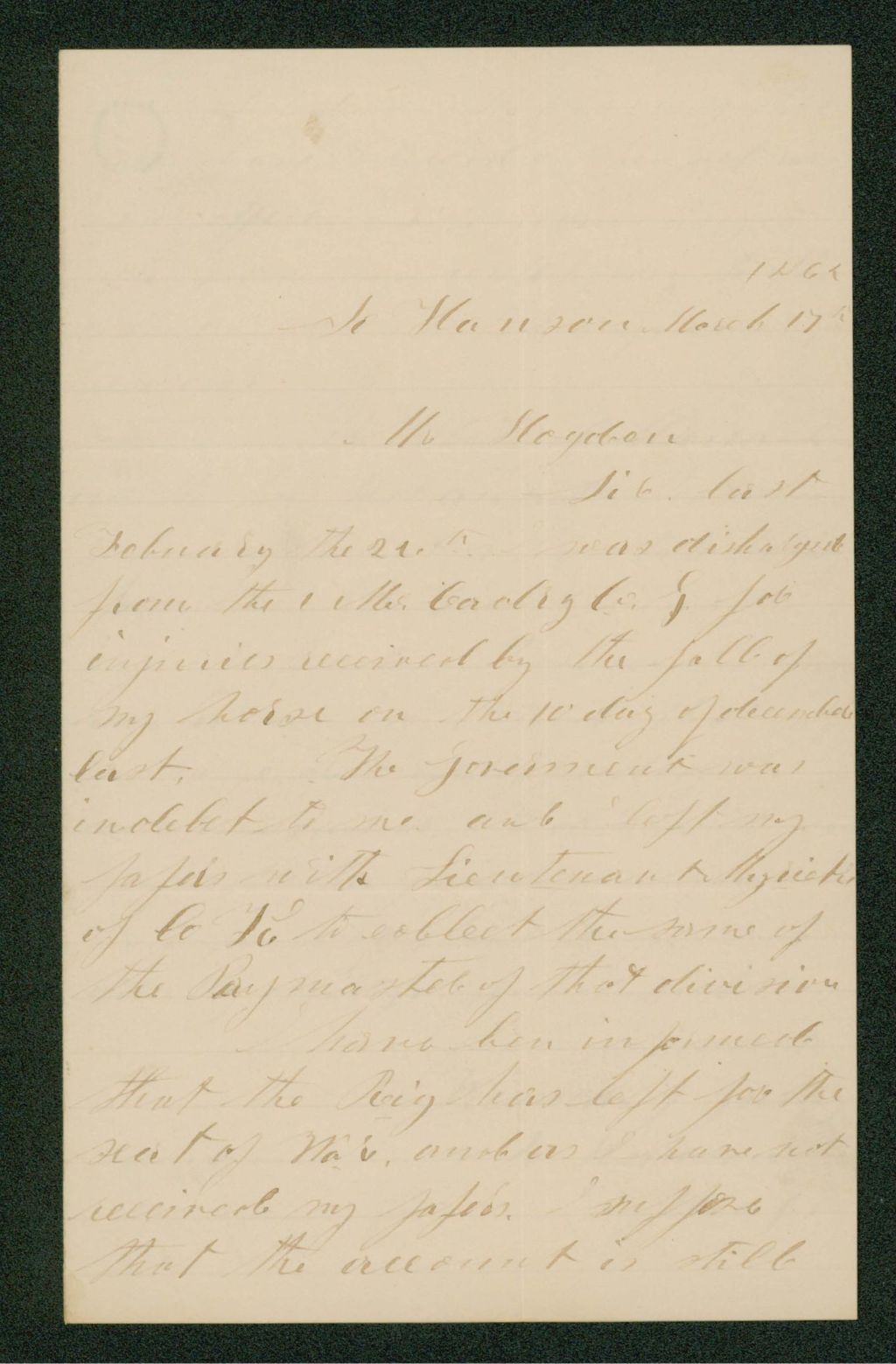Miniature of Freeman J. Gurney requests his discharge certificate