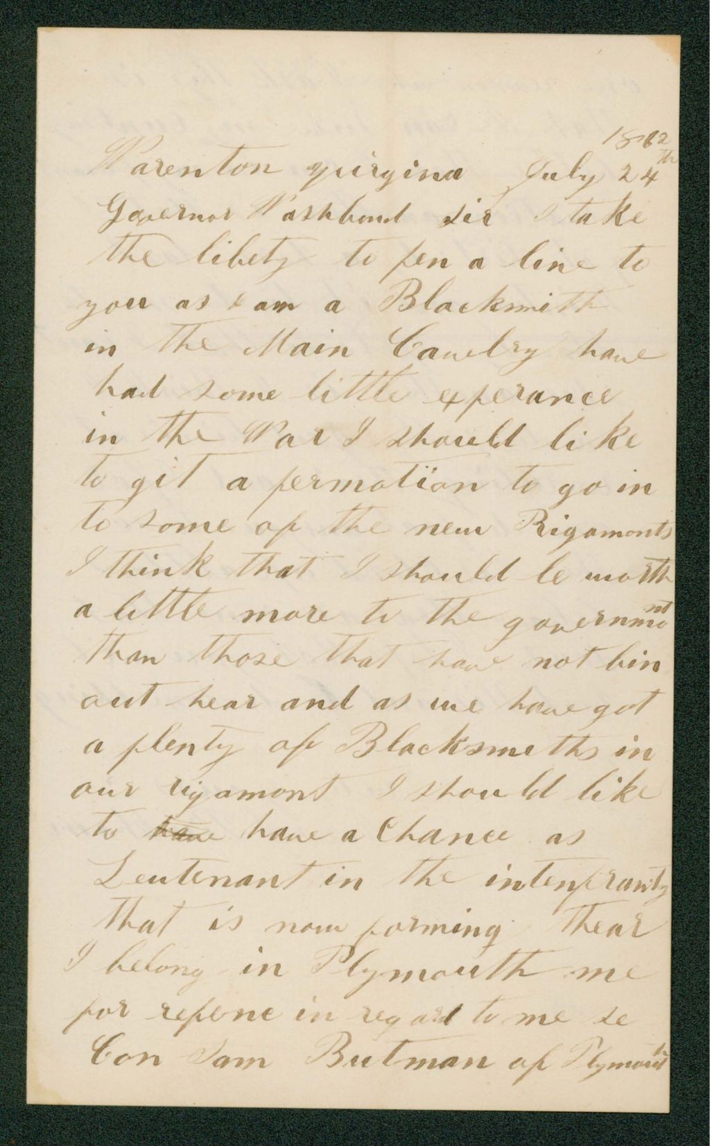 Miniature of Moses Pinkham requests a promotion