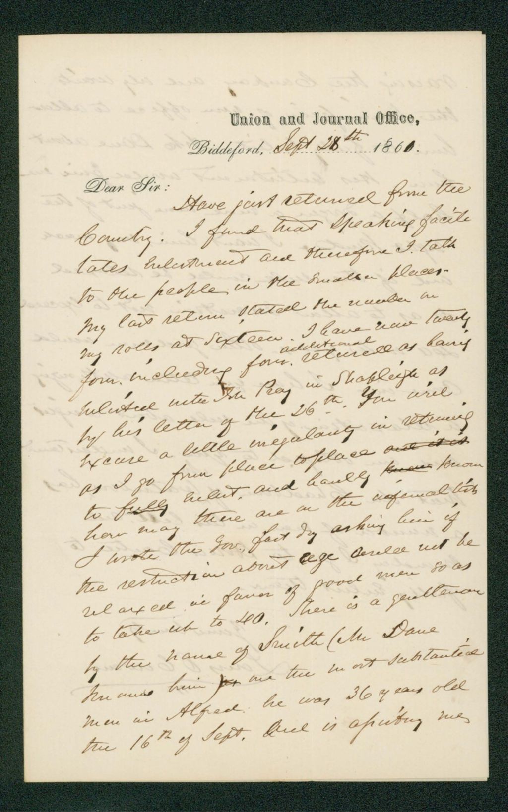 Miniature of Louis Cowan reports on recruiting progress