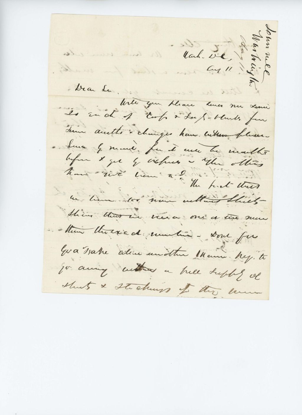 Miniature of Colonel Dunnell requests corporal and sergeant blanks