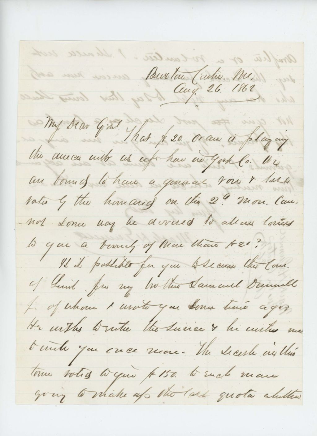 Miniature of Mark Dunnell writes General Hodsdon