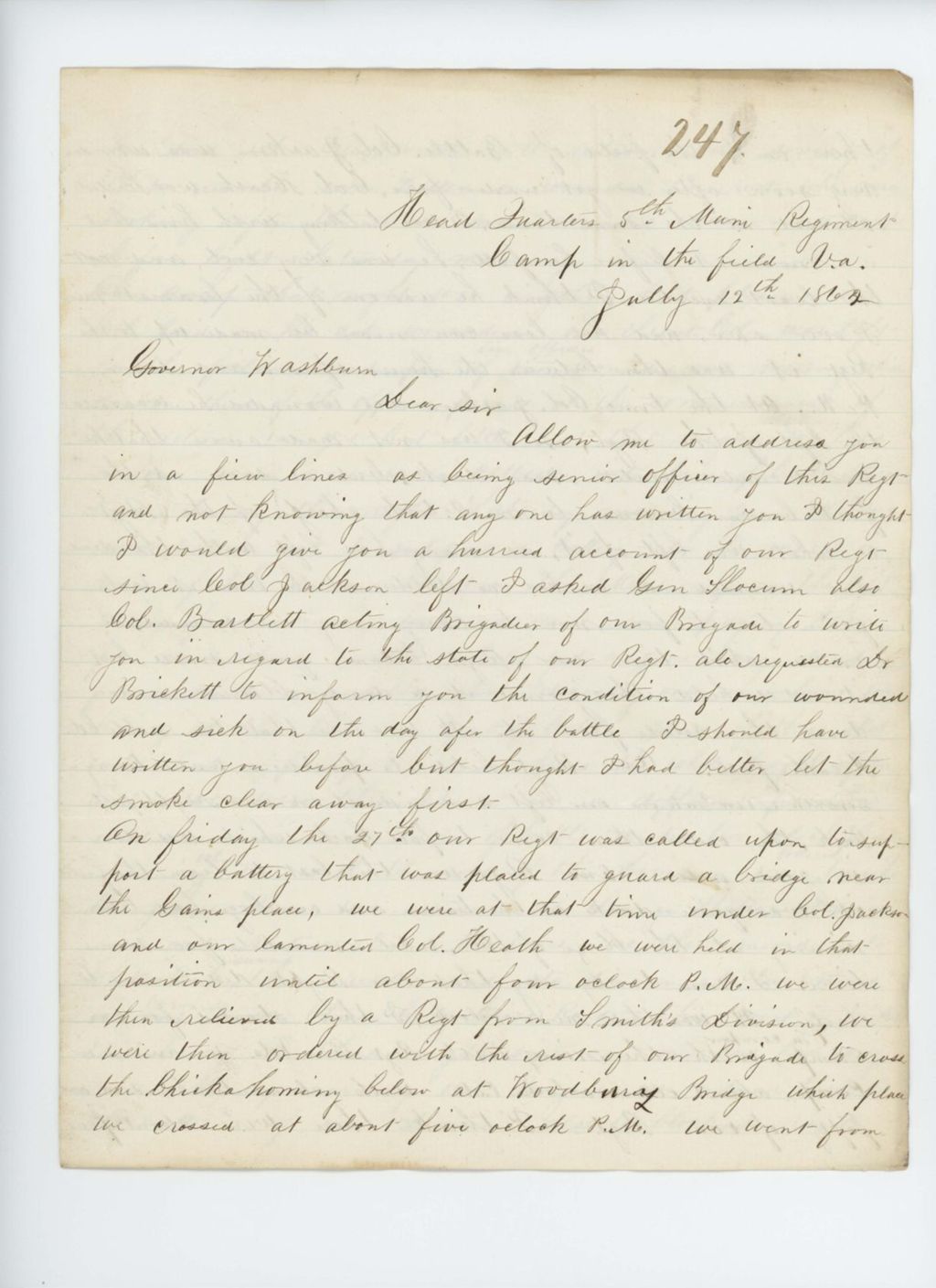 Miniature of Captain C.S. Edwards requests promotion to field officer in a new regiment