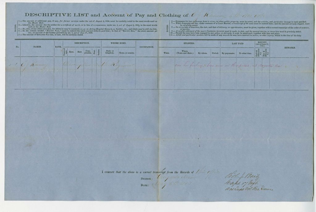 Miniature of Descriptive list for C. Ramsey