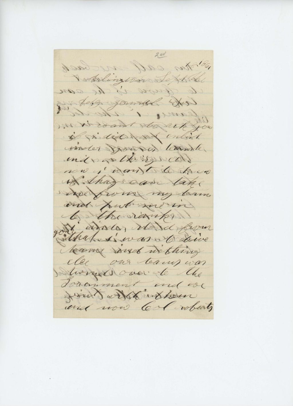 Miniature of Frederick Chick protests being separated from his livestock team
