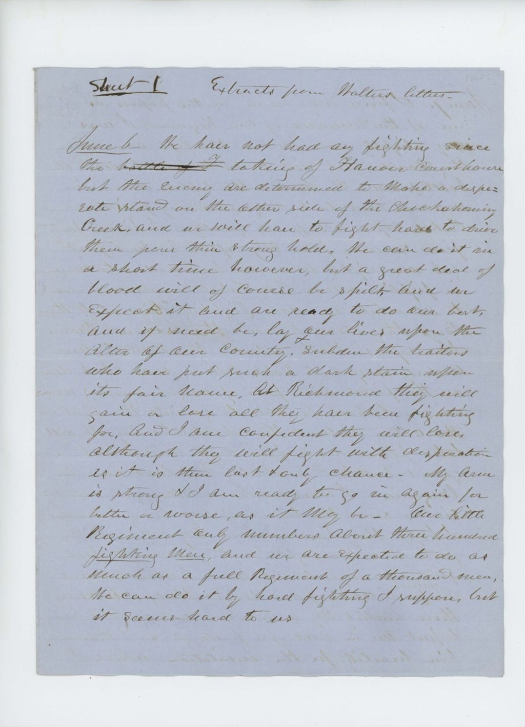 Miniature of "Extracts from Walter's letters"