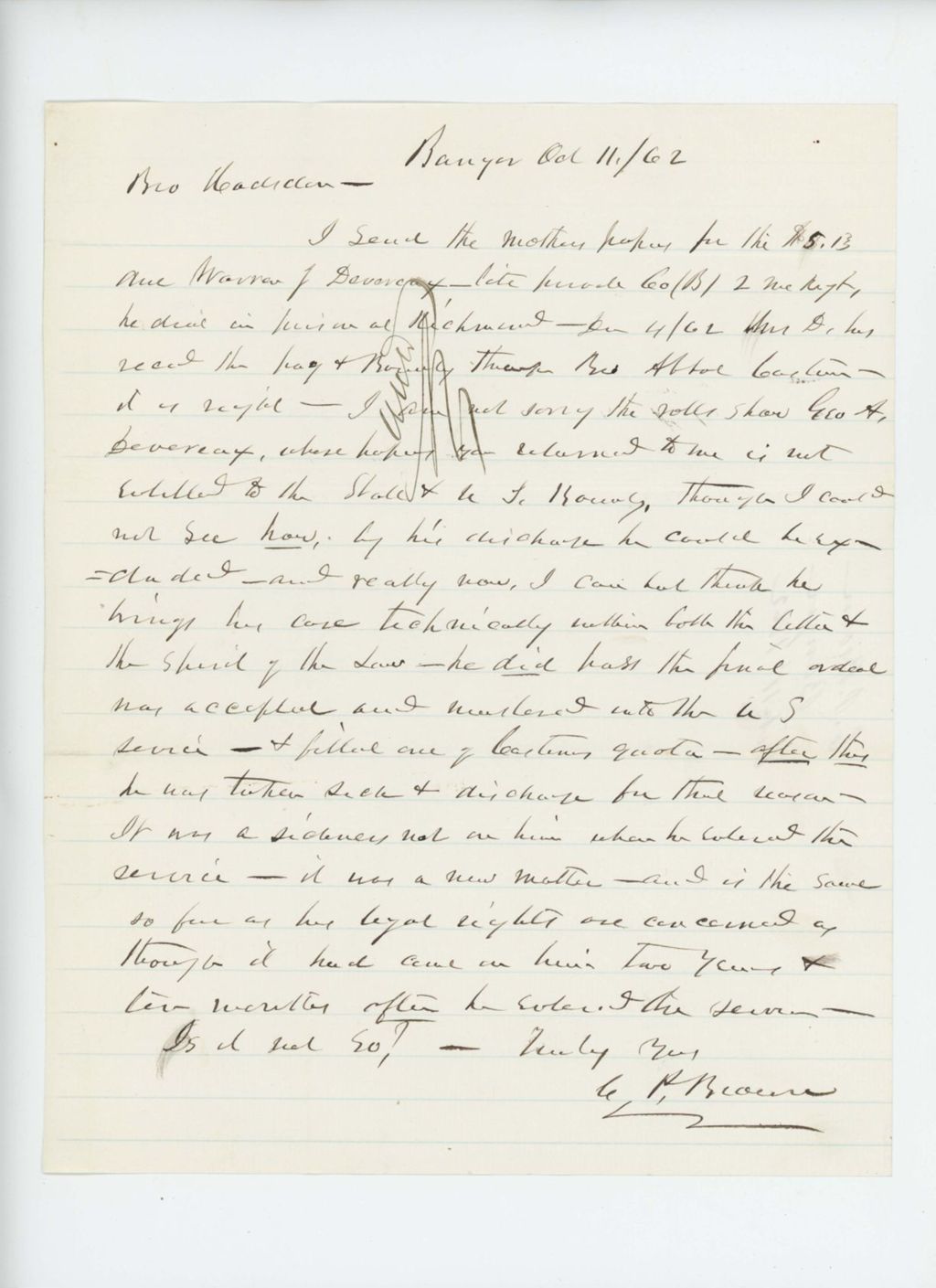 Miniature of C.P. Brown sends receipts