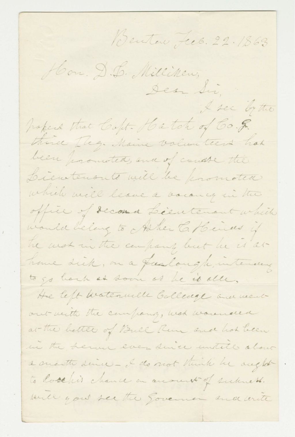Miniature of Asher Barton recommends Asher Hines for promotion