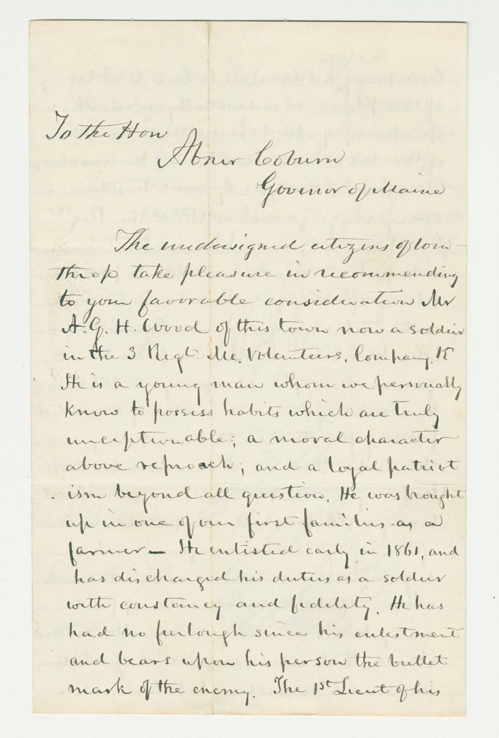 Miniature of Seth May and others recommend A.G.H. Wood for promotion