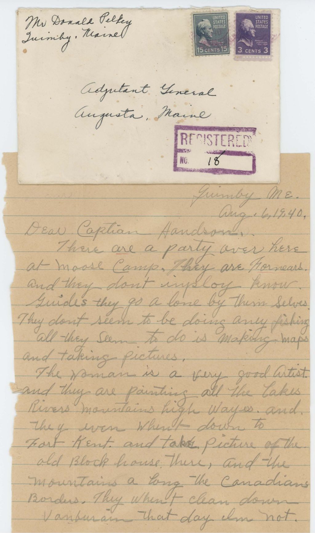 Miniature of Pelky_Donald_06_August_1940_handwritten_letter
