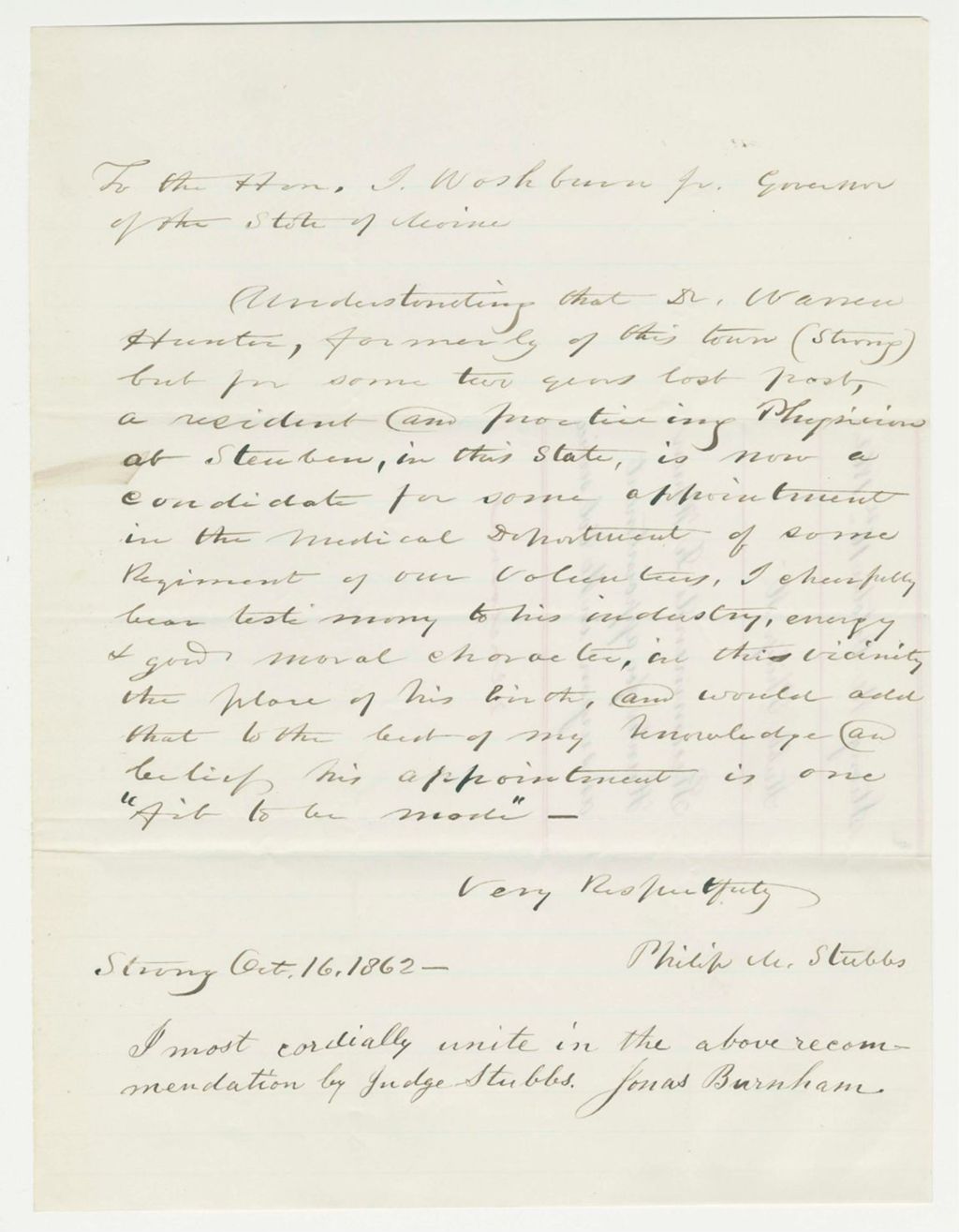Miniature of Lieutenant Colonel Charles Tilden forwards order to proceed to Leesboro