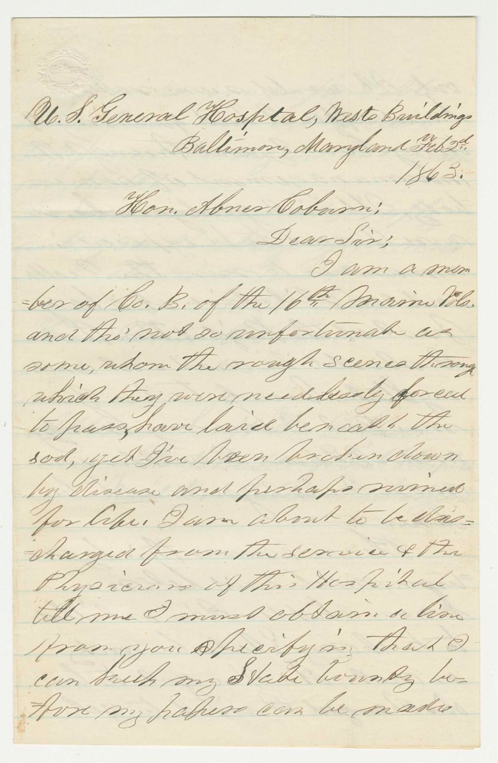 Miniature of W.D. Ewer inquires if he can keep his state bounty
