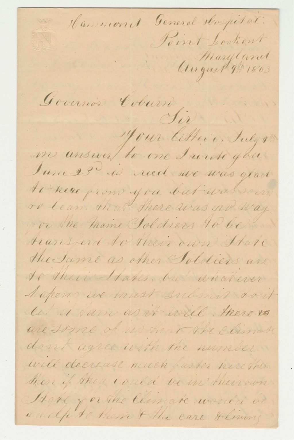 Miniature of Columbus A. Whitney requests a furlough