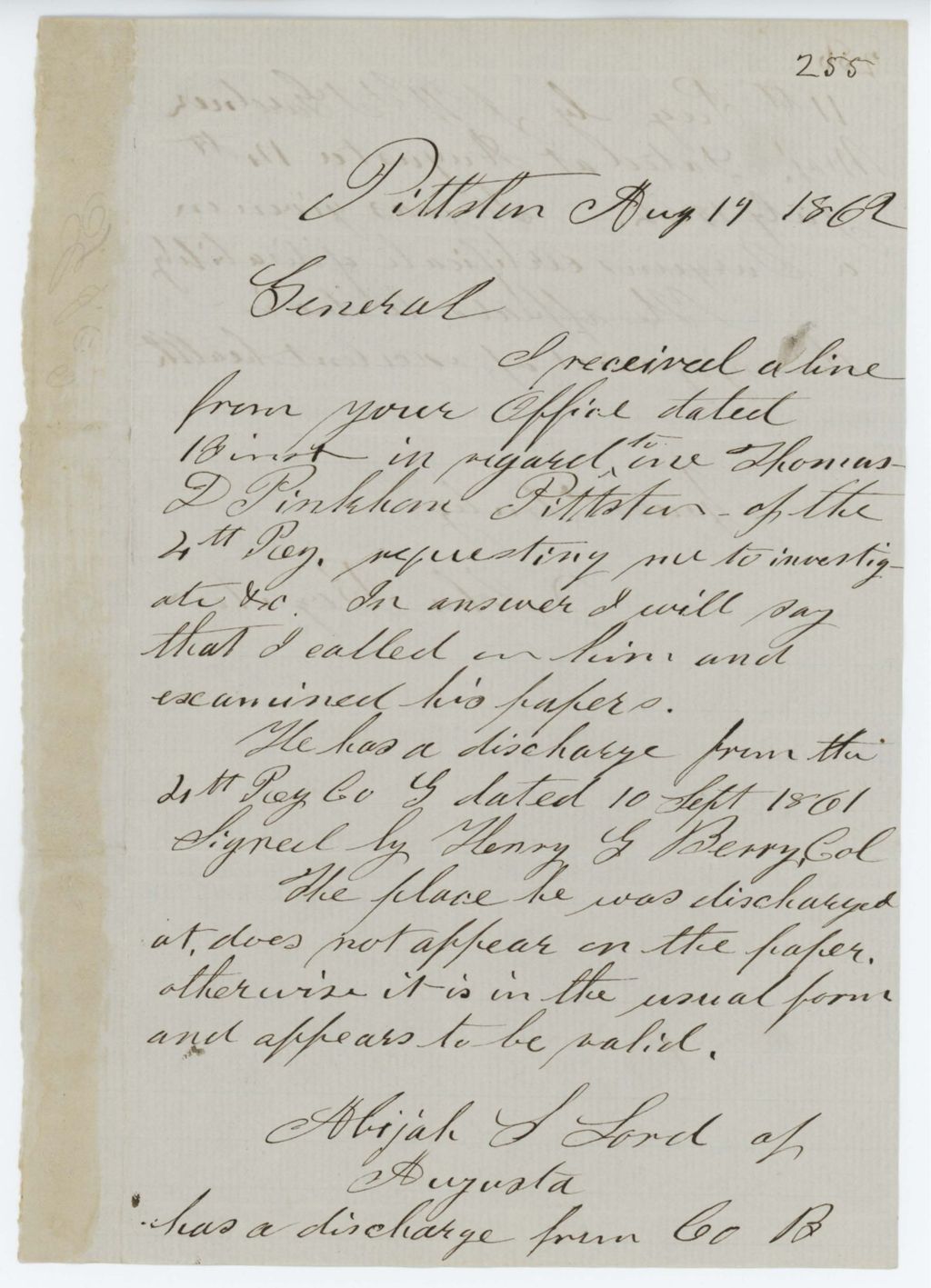 Miniature of Absent Soldiers: Correspondence from J. Boynton