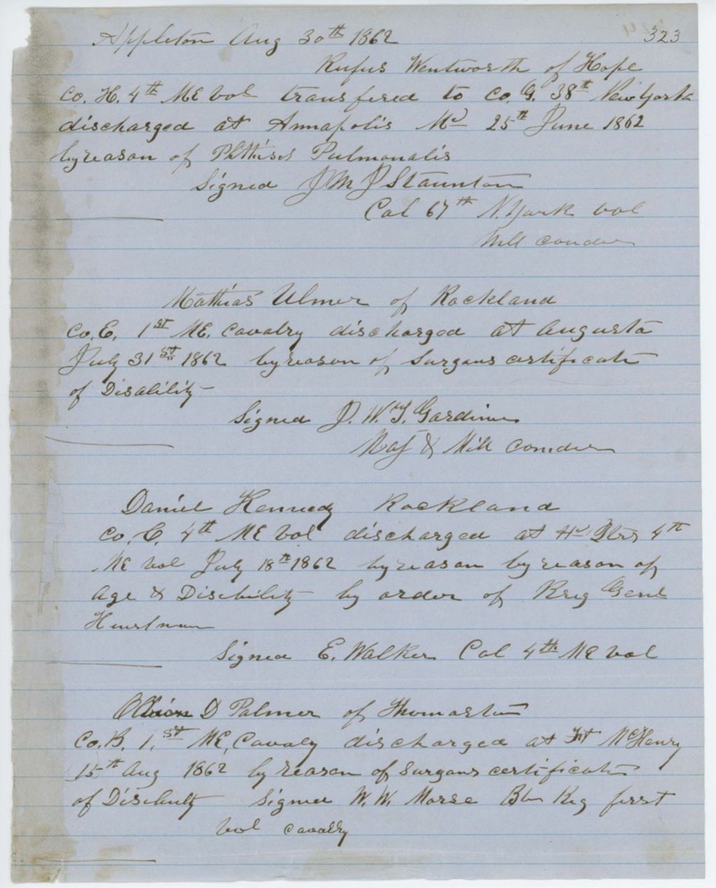 Miniature of Absent Soldiers: Correspondence from S. Laughton