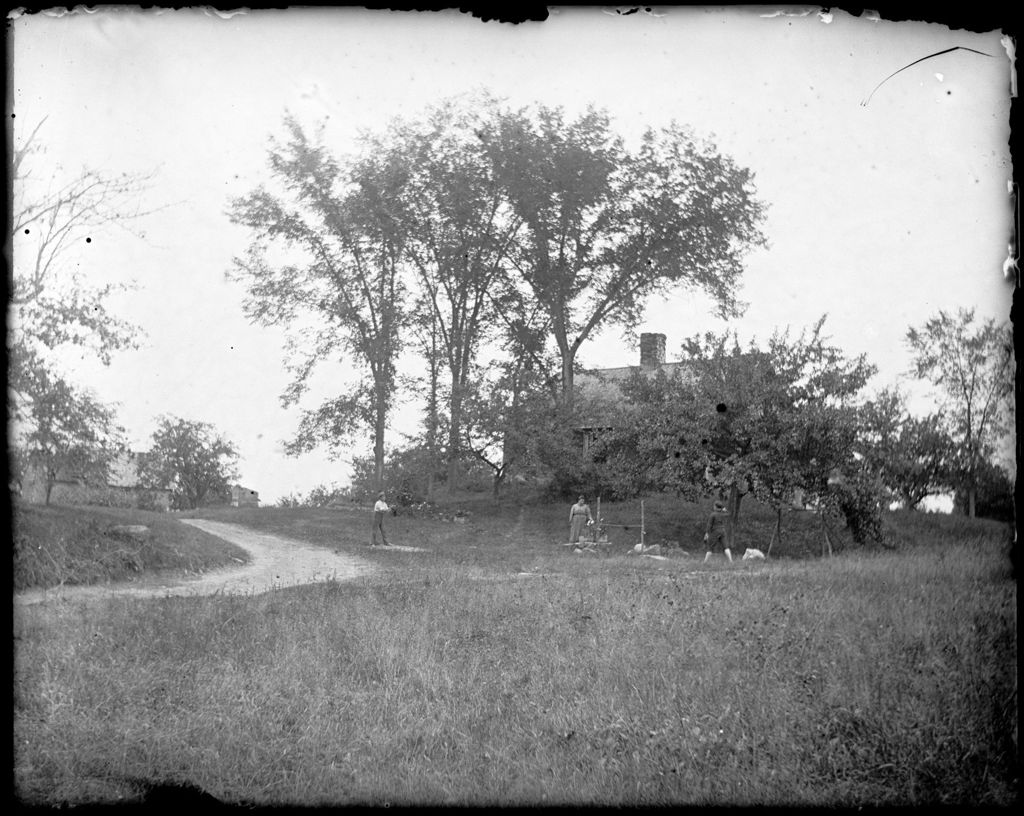 Miniature of Family Members Outside The French Homestead, Parsonfield, Me